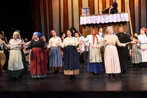 The Mamas in Fiddler on the Roof perform a dance