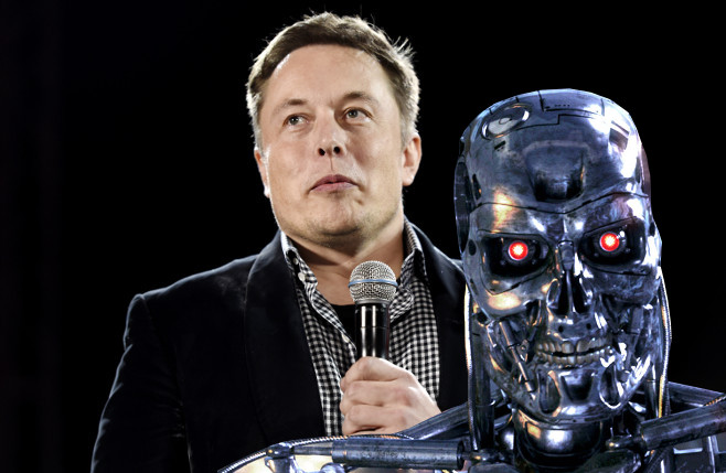 Elon Musk vs. The Terminator