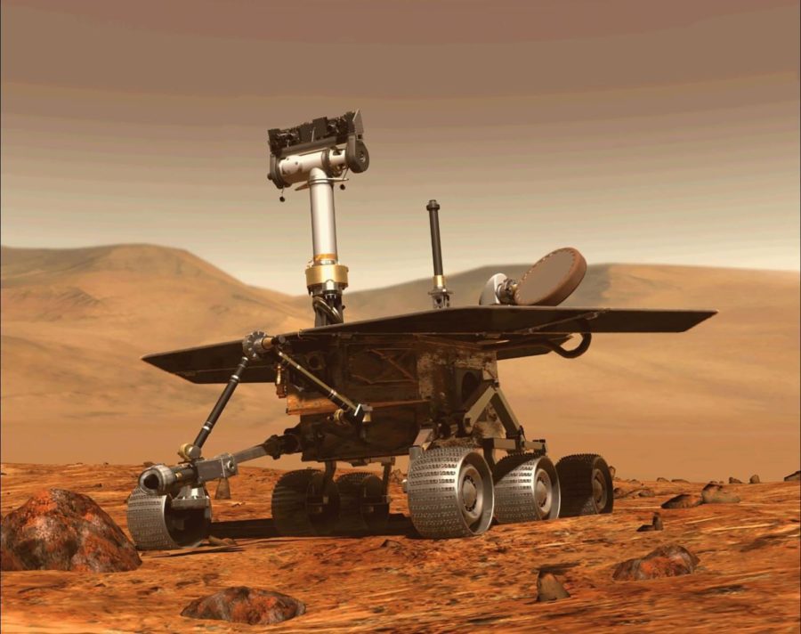 (FILES) This file computer generated image obtained on August 31, 2018 shows the Opportunity rover of NASA part of the Mars planet exploration program. - US space agency NASA will make one final attempt to contact its Opportunity Rover on Mars late February 12, 2019, eight months after it last made contact.  The agency also said it would hold a briefing February 13, 2019, during which it will likely officially declare the end of the mission.Opportunity landed on Mars in 2004 and covered 28 miles (45 kilometers) on the planet, securing its place in history after lasting well beyond its expected 90-day mission. (Photo by - / NASA / AFP) / RESTRICTED TO EDITORIAL USE - MANDATORY CREDIT AFP PHOTO / NASA  - NO MARKETING - NO ADVERTISING CAMPAIGNS - DISTRIBUTED AS A SERVICE TO CLIENTS-/AFP/Getty Images