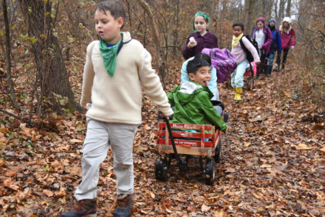 4th Grade students on Oregon Trail excursion